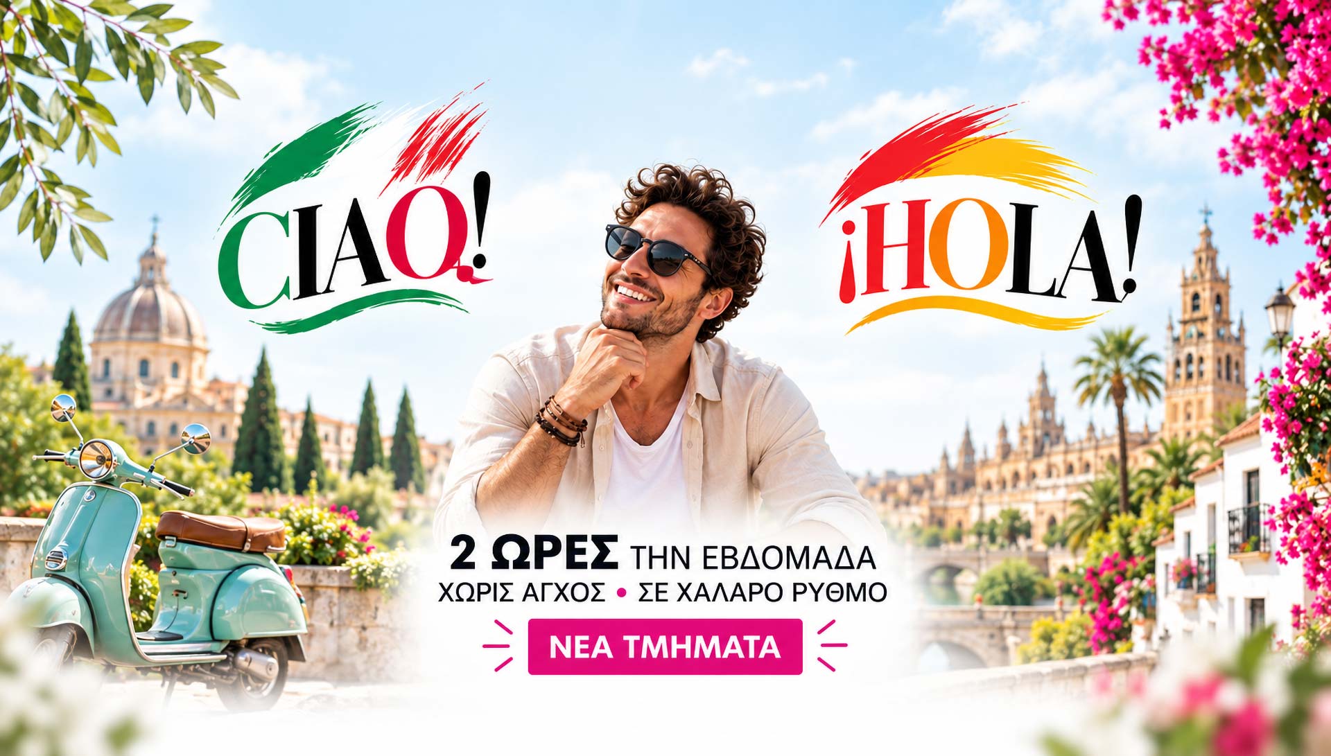 italika_ispanika_2_ores_tin_evdomada_kazali_jenes_glwsses Ιταλικά - Ισπανικά` 2 ώρες την εβδομάδα Χαλαρός ρυθμός